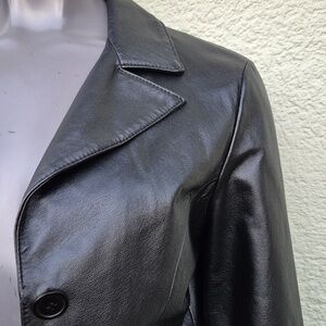 Rampage Ladies Genuine Leather Jacket in Black